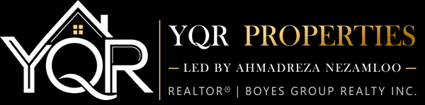 YQR Properties logo led by Ahmadreza Nezamloo REALTOR with Boyes Group Realty Inc.